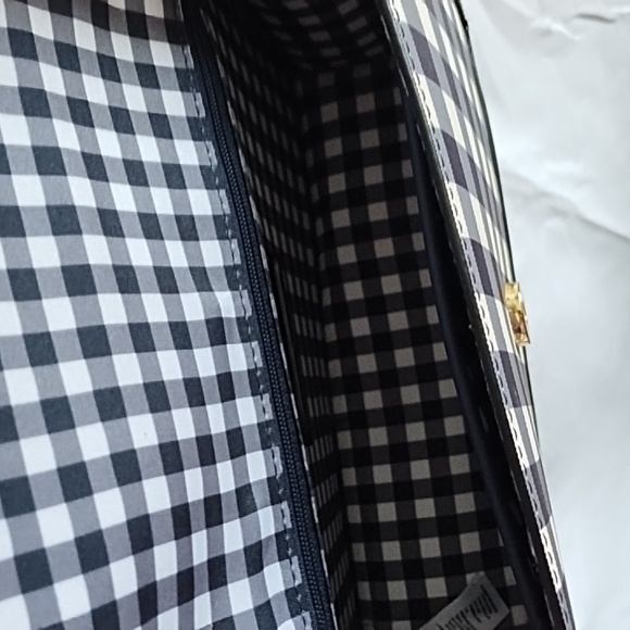 Draper James Black and White Gingham Crossbody Bag - Picture 9 of 9